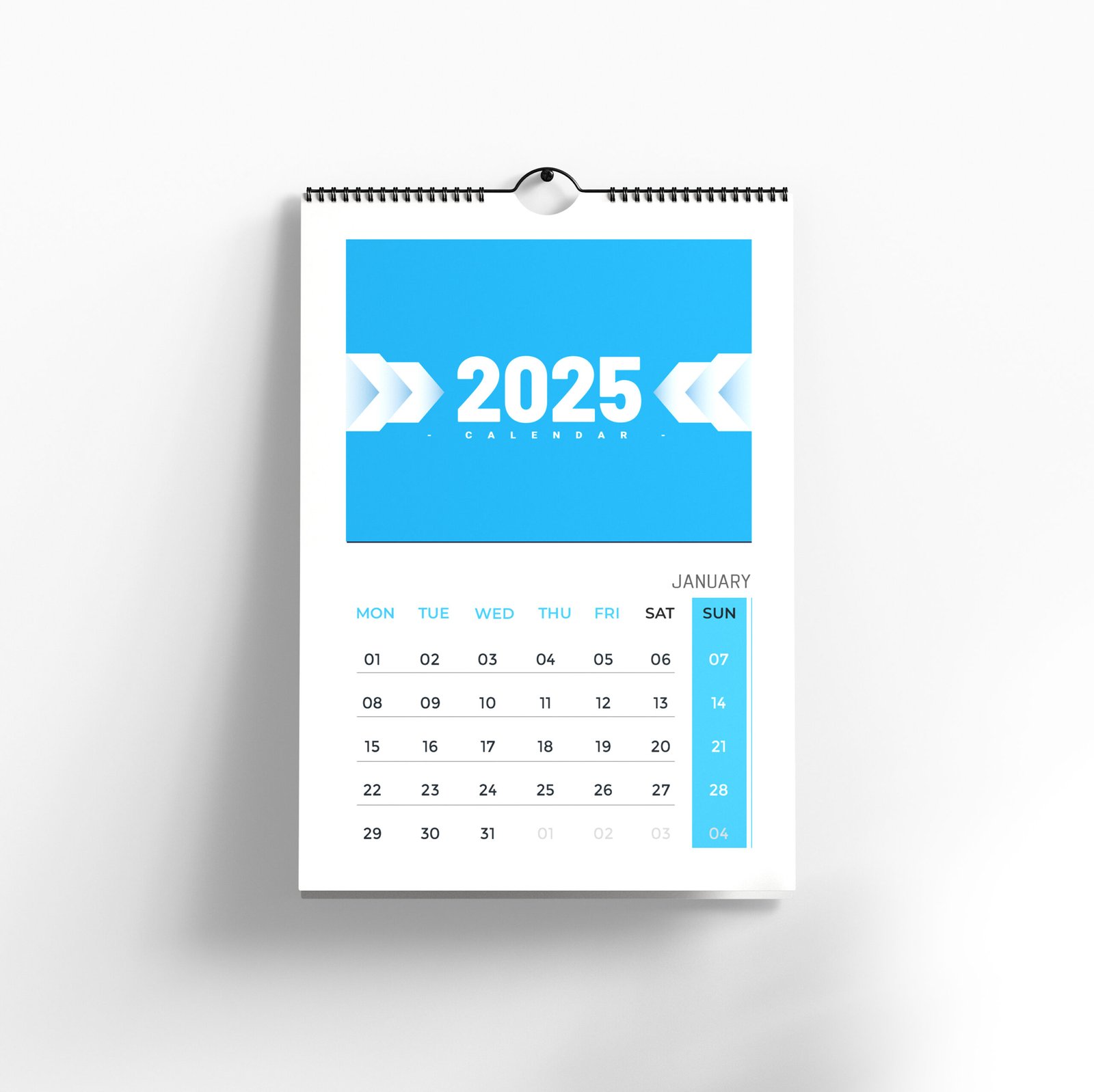 elegant wall calendar mockup Wall Calendar - Image 1