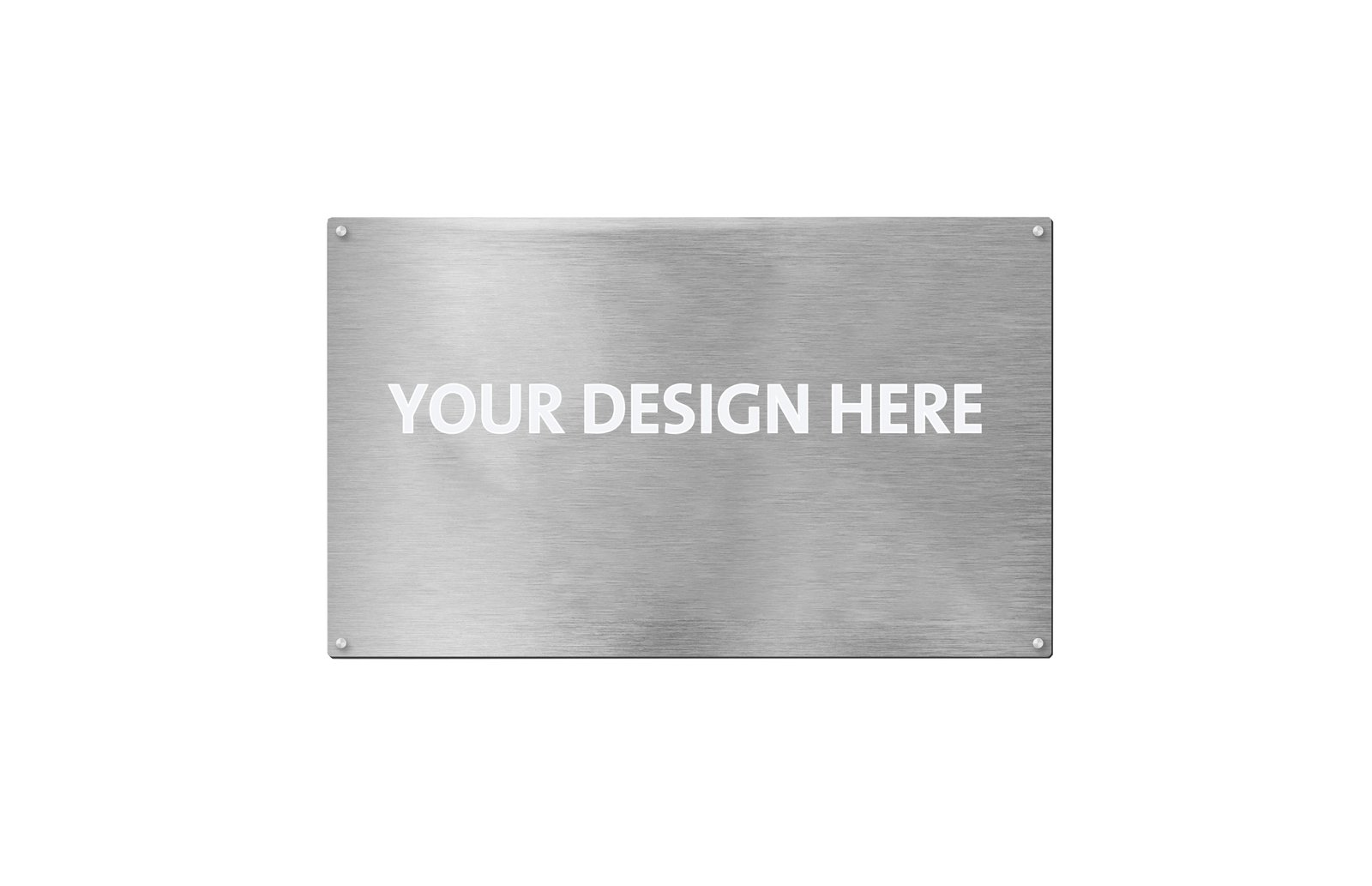 Brushed - Metal Sign Printed Brushed Metal Sign 1/8 in. (3mm) - Image 1