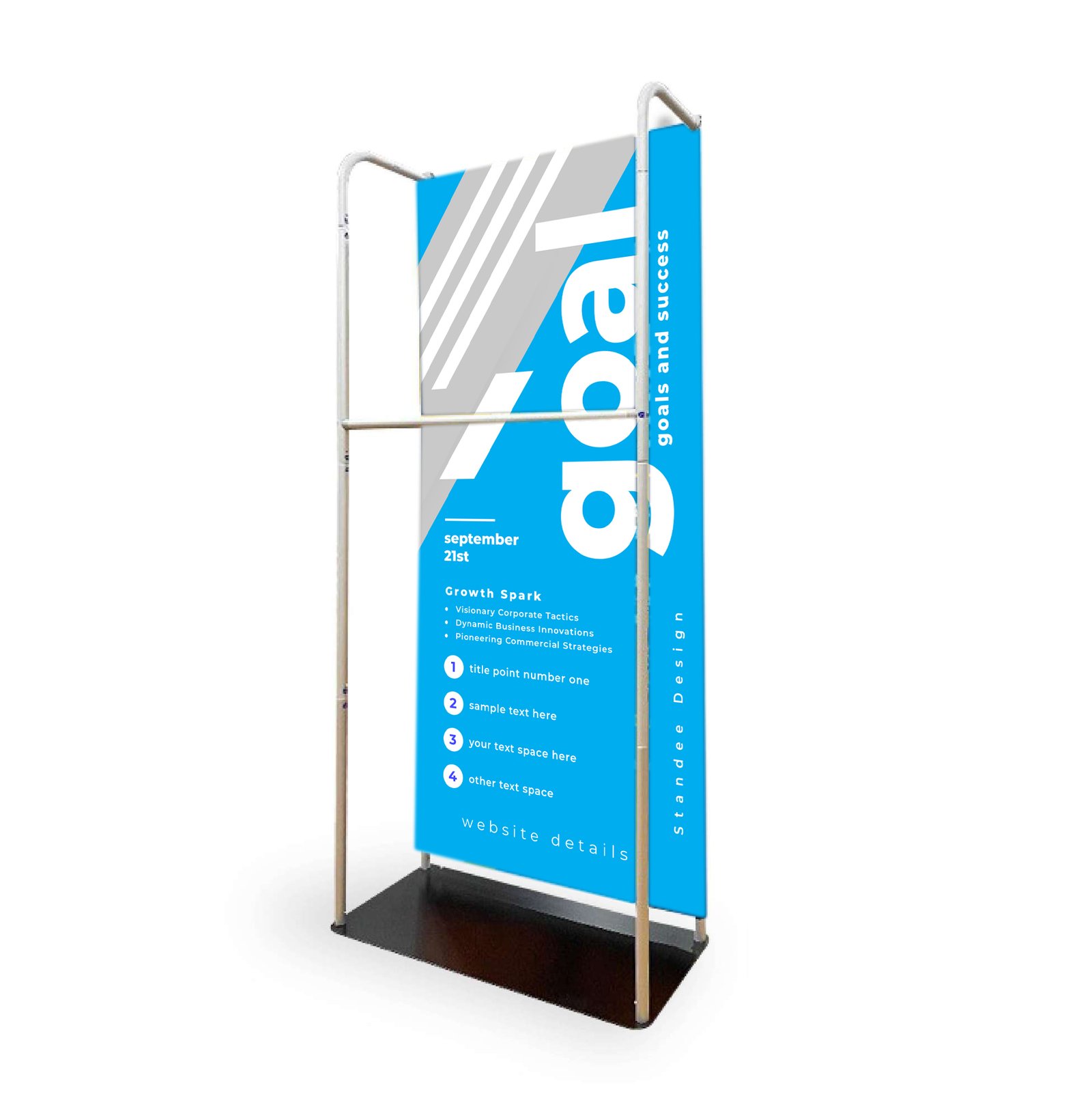 Tension Fabric Stand With Hanging Rail Tension Fabric Stand With Hanging Rail - Image 1